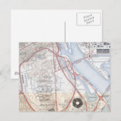 Postale Carte du réseau routier du Pentagone (Devant / Derrière)