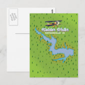 Postale Carte du Royaume-Uni Kielder Water Northumberland (Devant / Derrière)