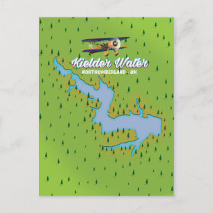 Postale Carte du Royaume-Uni Kielder Water Northumberland