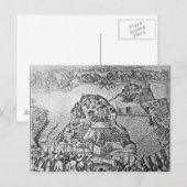 Postale Carte du siège de Malte en 1565 (Devant / Derrière)