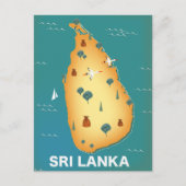 Postale Carte du Sri Lanka (Devant)