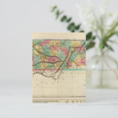 Postale Carte Du Tennessee (Debout devant)