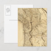 Postale Carte du territoire de l'Oregon (Devant / Derrière)