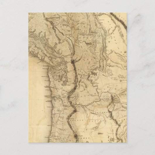 Postale Carte du territoire de l'Oregon (Devant)