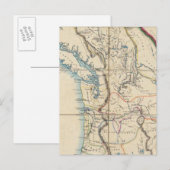 Postale Carte du territoire de l'Oregon 2 (Devant / Derrière)
