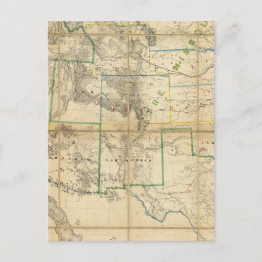 Postale Carte Du Territoire Des États-Unis 2 (Devant)