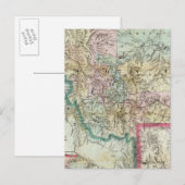 Postale Carte Du Territoire Du Montana (Devant / Derrière)