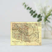 Postale Carte du territoire indien 1889 (Debout devant)