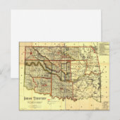 Postale Carte du territoire indien 1889 (Devant / Derrière)