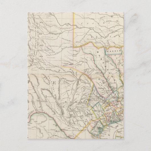 Postale Carte du Texas (Devant)