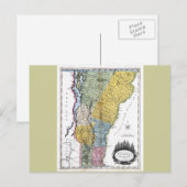 Postale Carte du Vermont 1814 (Devant / Derrière)