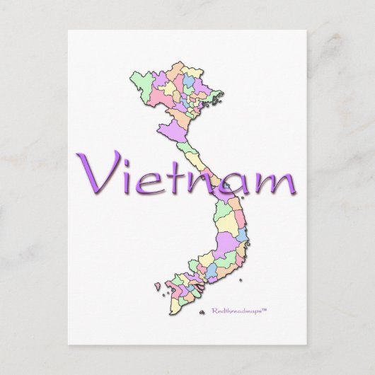 Postale Carte du Vietnam (Devant)
