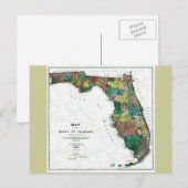 Postale Carte du Vieux 1856 Floride (Devant / Derrière)