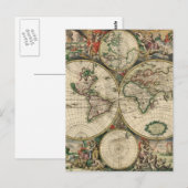 Postale Carte du Vieux-monde (Devant / Derrière)