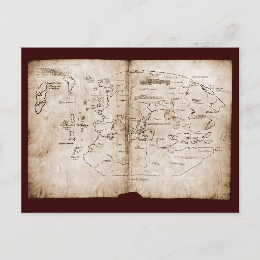 Postale Carte du Vinland (Devant)