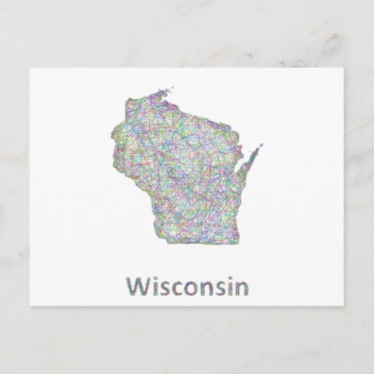 Postale Carte du Wisconsin (Devant)