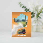 Postale Carte du Zimbabwe affiche illustrée (Debout devant)