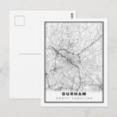 Postale Carte Durham (Devant / Derrière)