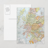 POSTALE CARTE : ÉCOSSE (Devant / Derrière)