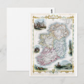 Postale Carte Éire 1851 (Devant / Derrière)