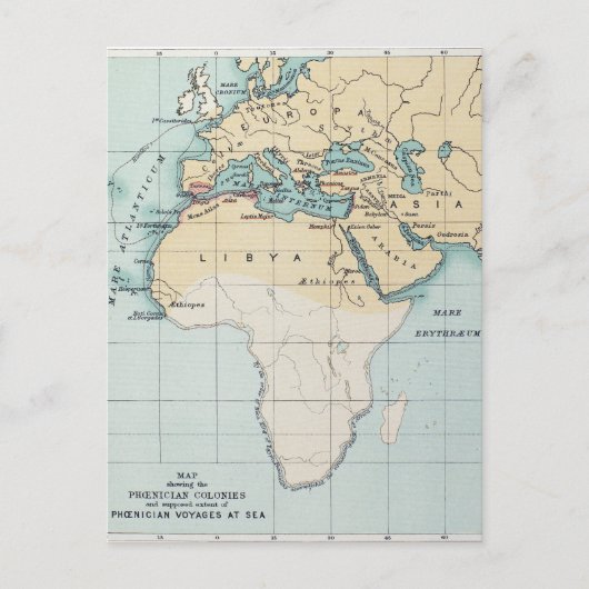 POSTALE CARTE : EMPIRE PHOÉNICIEN (Devant)