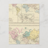 Carte en couleur du monde