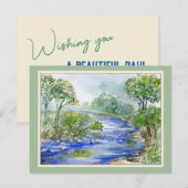 Postale Carte en tout temps Blue River (Devant / Derrière)