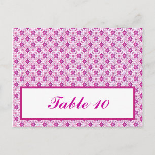 Postale Carte Endroit Écrite Magenta Purple Fleur Formelle