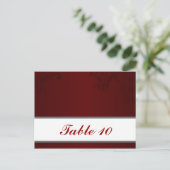 Postale Carte Endroit Écrite Maroon foncé Gris Fils Rouge  (Debout devant)