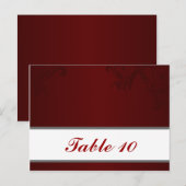 Postale Carte Endroit Écrite Maroon foncé Gris Fils Rouge  (Devant / Derrière)