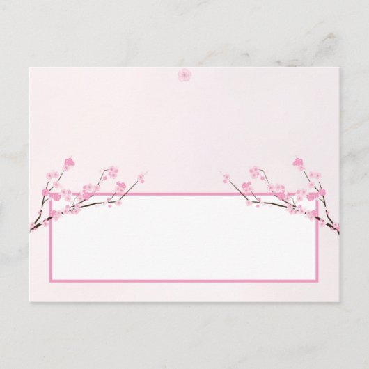Postale Carte Endroit Écrite Pink Cherry Blossom (Devant)