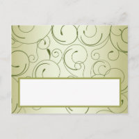 Carte Endroit Écrite Pomme Verte Fruit