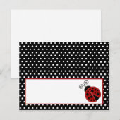 Postale Carte Endroit Écrite Red Ladybug (Devant / Derrière)