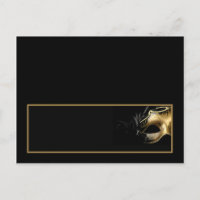 Carte Endroit Écrite Sweet 16 Or Noir