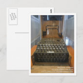 Postale Carte Enigma (Devant / Derrière)