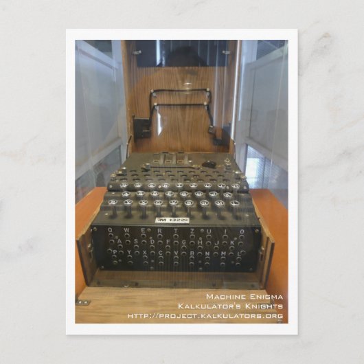 Postale Carte Enigma (Devant)