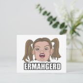 Postale Carte Ermahgerd (Debout devant)