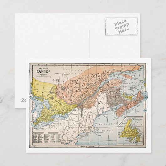 POSTALE CARTE : EST DU CANADA (Devant / Derrière)