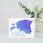 Postale Carte Estonie (Debout devant)