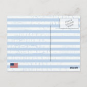 Postale Carte et drapeau des États-Unis (Dos)
