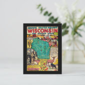 Postale Carte et faits du Wisconsin (Debout devant)