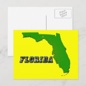 Postale Carte et texte de l'État de Floride (Devant / Derrière)