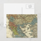 Postale Carte ethnographique de l'Empire ottoman (Devant / Derrière)