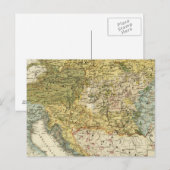 Postale Carte ethnographique de l'Europe (Devant / Derrière)