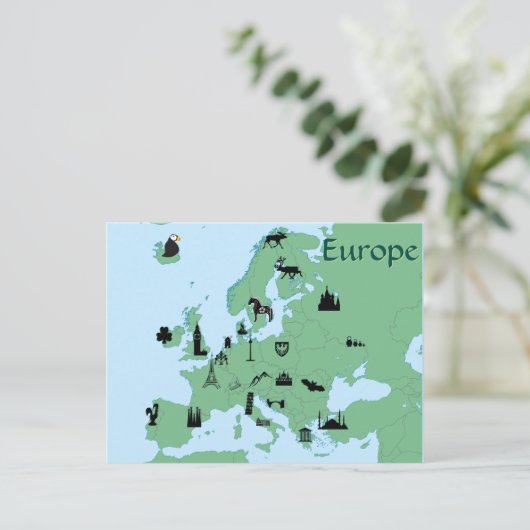 Postale Carte Europe (Debout devant)