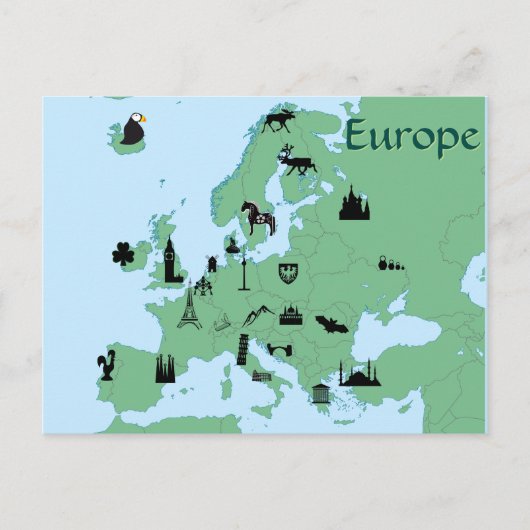 Postale Carte Europe (Devant)