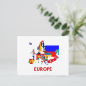 POSTALE CARTE EUROPE (Debout devant)