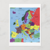 Postale Carte Europe (Devant)