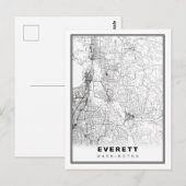 Postale Carte Everett (Devant / Derrière)