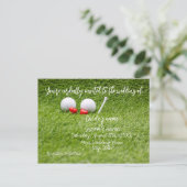 Postale Carte Faire-part de mariage golf pour Golfer (Debout devant)